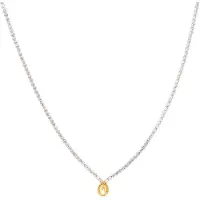 Luxenter Ketting van 925 sterling zilver en padparadscha met rhodiumafwerking - Lied