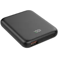 Musthavz Slim2 Powerbank 5.000 mAh – Zwart – 20W Snelladen – Compacte Portable Charger