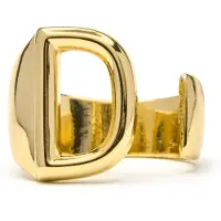 Luxenter Ring met 18-karaats geelgouden afwerking - Alphabet