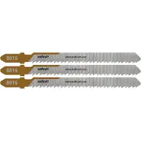 Wolfcraft - 3 decoupeerzaagbladen voor hardhout - 50mm Zuivere snede - T-schacht - 8016000