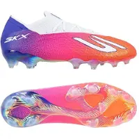 SKECHERS SKX_2 Elite Gras Voetbalschoenen (FG) Wit Felrood Blauw Roze