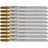 Wolfcraft - Spaanplaat decoupeerzaagbladen 60mm - Fijne snede - HCS-blad met T-schacht - 8015100