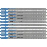 Wolfcraft - Staal Decoupeerzaagbladen - Fijne snede - HSS met T-schacht – Metaal Decoupeerzaagblad voor Staal, Koper, Aluminium - 8025100