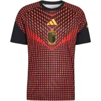 Adidas Tricot 'Belgien 26 Pre-Match' donkergeel / oranje / rood / zwart