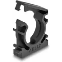 DeLOCK Cable sleeve holder with locking clip 21.2 mm 4 pieces black