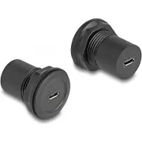 DeLOCK USB 2.0 Type Micro-B to USB 2.0 Type Micro-B built-in connector black