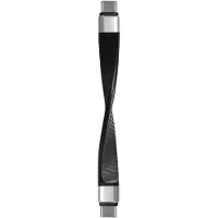 Roline USB 3.2 Gen 2 siliconenkabel, Emark, USB-C naar USB-C, ST/ST, 8K UHD, 10 Gbit/s, 60W, zwart, 11 cm