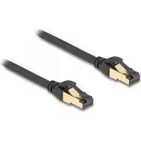 DeLOCK RJ45 Network Cable Cat.6A male to male S/FTP black 1 m with Cat.7 raw cable suitable for industrial and outdoor use