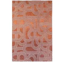 Lola&Moi Binnen & Buiten Vloerkleed - 240 x 340 cm - Disco Red Pepper - Laagpolig Tapijt - Gerecycled PET - Made in Belgium - Circulair