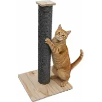 Eyepower 62 cm sisal krabpal voor katten met bamboe bodemplaat - Kleine, stabiele krabboom