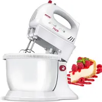MPM - Mixer met Roterende Mengkom 3,5 Liter - 5-stapsregeling en TURBO-functie - Handmixer - Keukenmixer - Blender - 750W