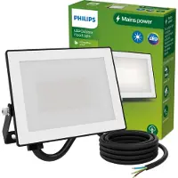 Philips Lois floodlight - Zwart - 20W - Helder warm licht; 3000K - Verstraler