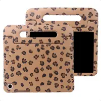 IMoshion Kidsproof Design Backcover met handvat voor de Samsung Galaxy Tab A11 Plus / A9 Plus - Panterprint