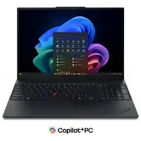 Lenovo ThinkPad E16 Gen 4 Intel Core Ultra 5 332 vPro-processor LPE-cores tot 3,30 GHz en P-cores tot 4,40 GHz, Windows 11 Home 64, 256 GB SSD M.2 2242 PCIe Gen4 TLC Opal - 21YCCTO1WWNL1