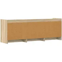 vidaXL TV Kast 130 x 33 x 47 cm Sonoma Eiken Bewerkt hout