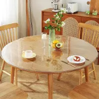 OEM Glazen beschermplaat voor bureau - Bureaubescherming - 2 mm dik - Diameter 116 cm - Transparant