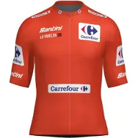 Santini La Vuelta Red 2026 Korte Mouw Wielertrui