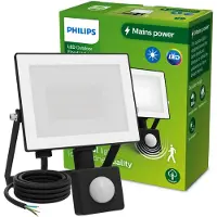 Philips Lois floodlight - Zwart - 20W - Koel wit licht; 5000K - Bewegingssensor - Verstraler