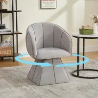STILVORA draaistoel met hoge rugleuning, ergonomische stoel voor volwassenen en jongeren, fauteuil voor slaapkamer en woonkamer, chenillestof