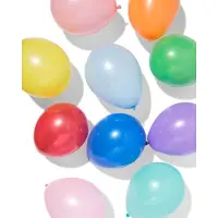 HEMA Ballonnen 20cm kleur - 50 stuks (multicolor)