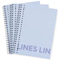 HEMA Collegeblokken Blauw A4 Gelinieerd - 3 Stuks (blauw)