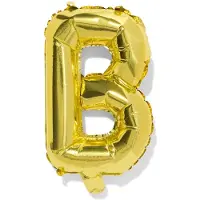 HEMA Folieballon letter B 30cm goud (goud)