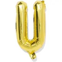 HEMA Folieballon letter U 30cm goud (goud)