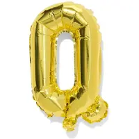 HEMA Folieballon letter Q 30cm goud (goud)