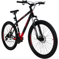 DaviBikes Terrano – Mountainbike – 29 inch – 21 versnellingen – Schijfremmen – Voorvork met vering – Zwart/Rood