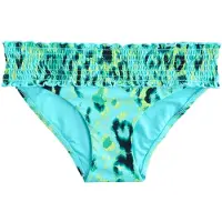 Next - Dames - Gerimpelde bikinislip met hoge taille - Blauw