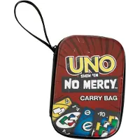 Theo Klein 5974 UNO Show Them no Mercy - Draagtas. Praktische tas voor speelkaarten, ideaal voor onderweg. Kaarten niet inbegrepen. Speelgoed voor kinderen vanaf 3 jaar