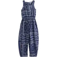 Next Jumpsuit navy / wit