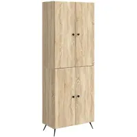 vidaXL Kast Set 2 st Sonoma Eiken Bewerkt hout