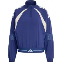 Adidas Hyperglam 3-Stripes Color Block Woven Sportshirt met Korte Rits