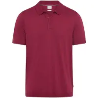 Brax polo rood 3 knoops normale fit