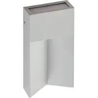 LUCANDE Wandlamp buiten Kaholo, alu / grijs / zink, Aluminium, Modern, Wandlamp buiten