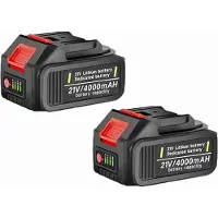 Traumheim Dubbele 21V accu - 8000 mAh totaal - 2 x 4000 mAh - laadindicator - 3-voudige beveiliging - lange looptijd