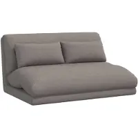 vidaXL Verstelbare vloostoel Taupe Stof