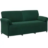 vidaXL 3-Zits Sofa Donkergroen 198 x 83 x 95 cm Fluweel