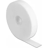 DeLOCK Hook-and-loop tape on roll L 5 m x W 20 mm white