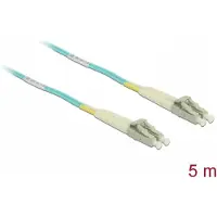 DeLOCK Premium LC/UPC Duplex optical fiber kabel | OM3 | LSZH | turquoise | 5 meter
