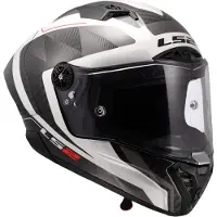 LS2 LS2FF805ThunderGPAeroRauteWitGrijs06Integraalhelm Maat XS