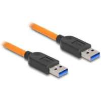 DeLOCK USB 5 Gbps Cable USB Type-A male to USB Type-A male for tethered shooting 1 m orange