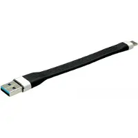 Roline 11.02.9014 USB-kabel USB 3.2 Gen1 USB-A stekker, USB-C stekker 0.11 m Zwart