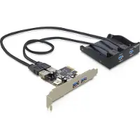 DeLOCK 61893 2 + 2 poorten USB 3.2 Gen 1-controllerkaart USB-A 3.2 Gen 1 PCIe