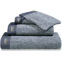 Vandyck Home Mouline Blue Ink Handdoek 60x110