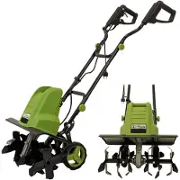 TRUTZHOLM Elektrische Motorhak 1500W - 45cm Breed 22cm Diep - Heavy Duty Gemotoriseerde Schoffel Tuinfrees Transportwielen