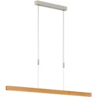 Quitani Hanglamp Alin, dimbaar, hout licht, Woon-/ Eetkamer, Hout, Modern, Hanglamp