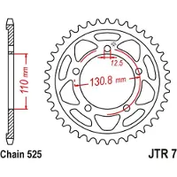 JT Sprockets 525 Jtr7.45zbk Steel Achtertandwiel