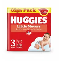 Huggies 3x Little Movers Luiers Maat 3 (4 - 9 Kg) 56 Stuks